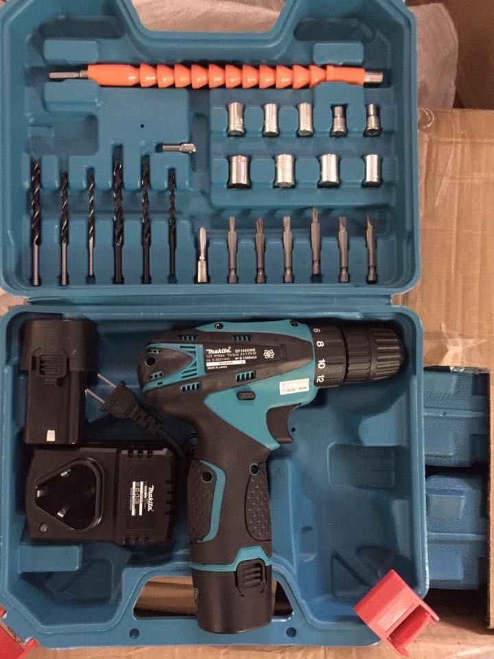 Máy khoan -vặn vít chạy pin 12v makita