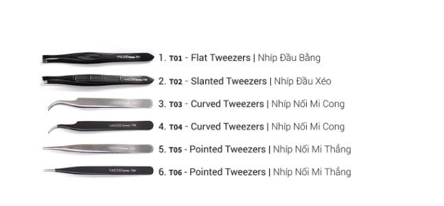 CURVED TWEEZES - T04 - NHÍP NỐI MI CONG