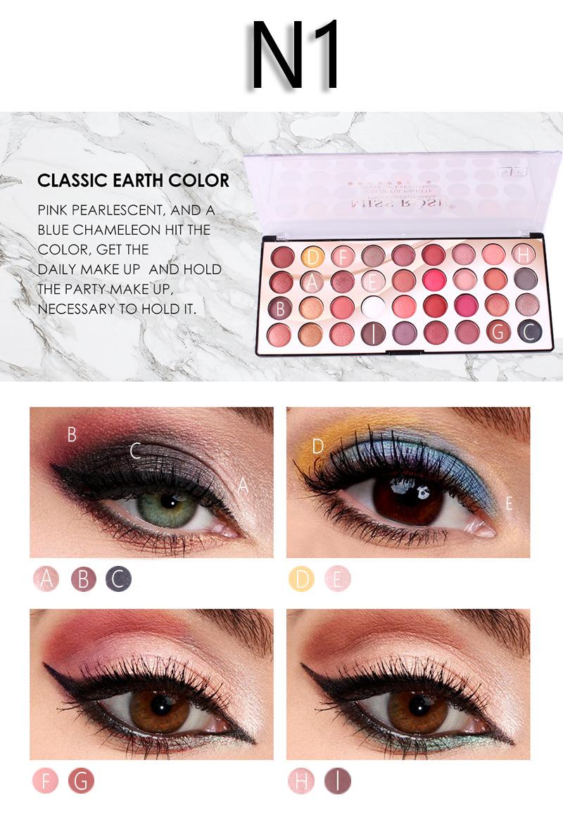 Bảng phấn mắt 36 màu cao cấp của MISS RÔSE