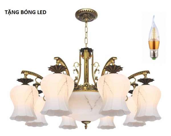 Đèn chùm trang trí NC 8068/8 - TẶNG BÓNG LED