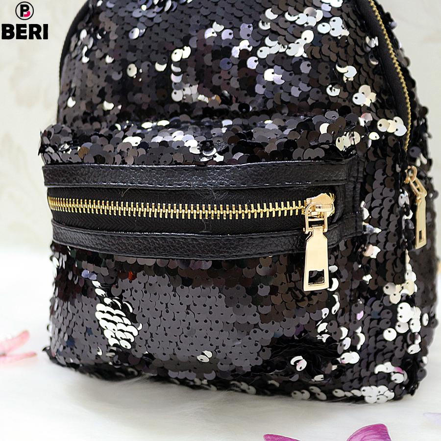 Balo thỏ sequin lấp lánh BERI (đen) - BALO003 - BALO004