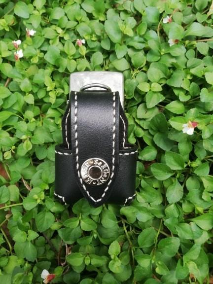 Bao da Zippo da bò cao cấp (Đen)