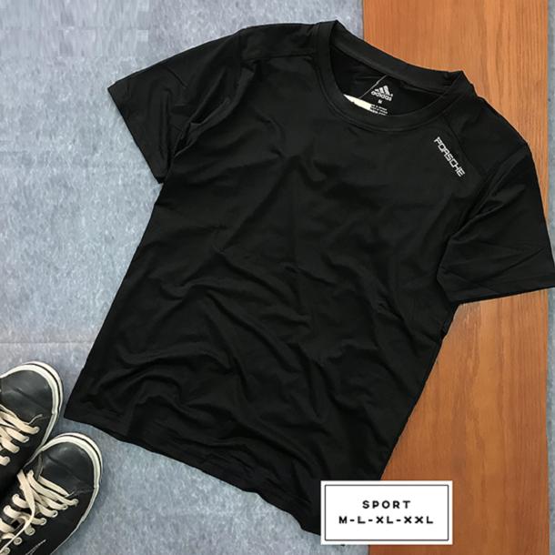 ÁO THUN NAM THỂ THAO CỔ TRÒN IN PORSCHE