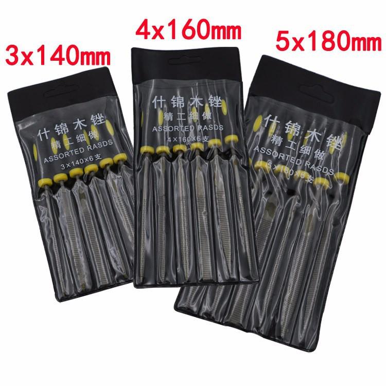BỘ 6 dũa gỗ mini 140mm