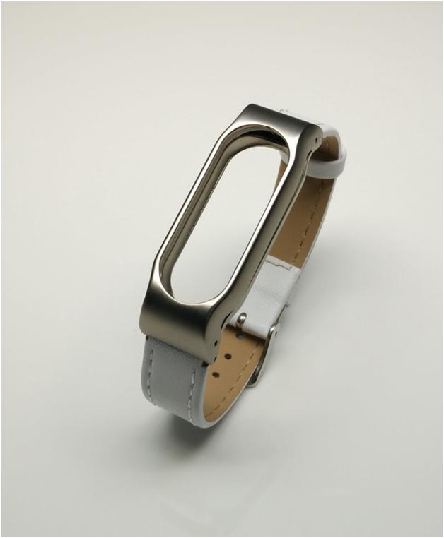 Dây đeo Da Mijobs thay thế dành cho Miband 2 (Màu Nâu)