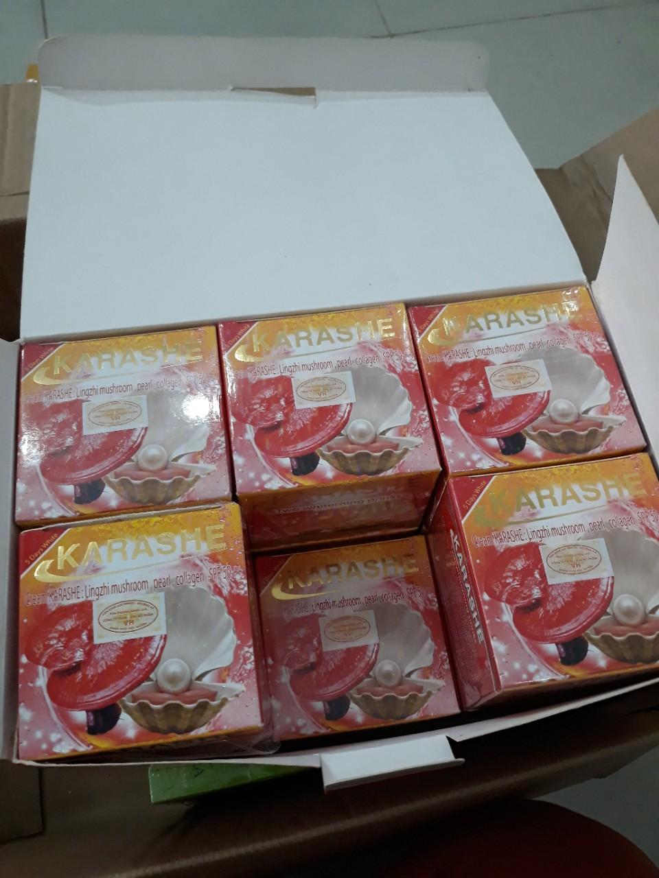 Kem dưỡng trắng da linh chi ngoc trai KARASHE