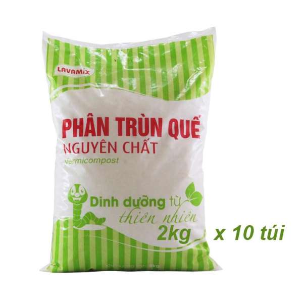 20kg Phân trùn quế nguyên chất 100%- dinh dưỡng từ thiên nhiên