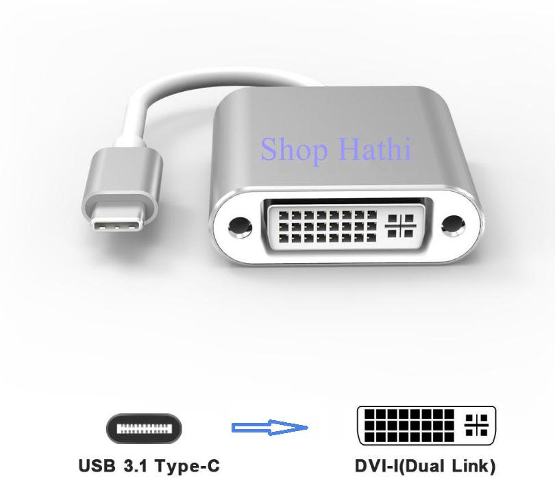Cáp chuyển USB TYPE-C sang DVI 24+5 King-Master KY-V006S