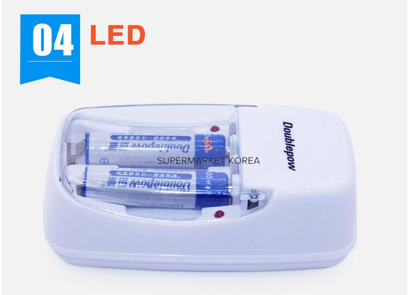 Bộ sạc pin 2 khe 1,5V cho Pin AA, AAA (Pin tiểu, Pin đũa)
