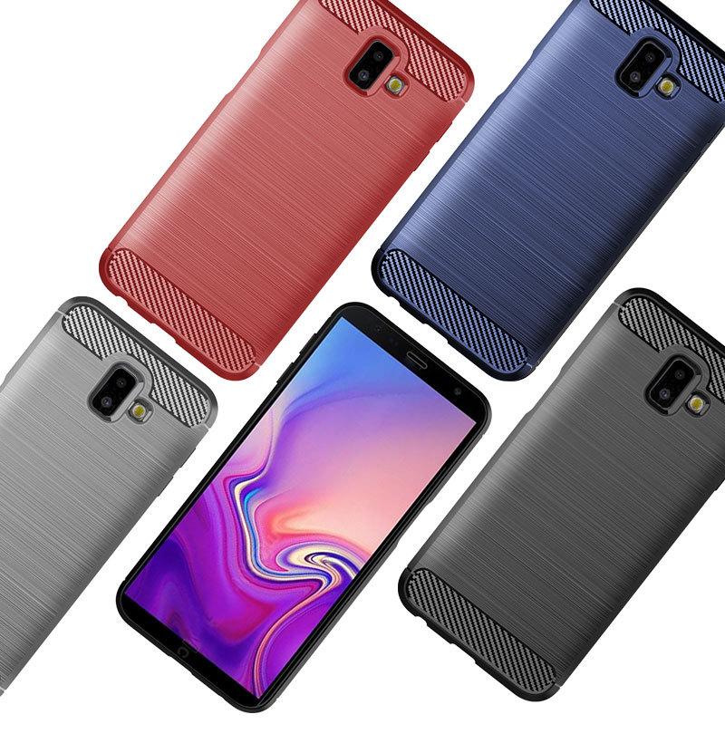 Ốp lưng chống sốc phay xước cho Samsung Galaxy J6 Plus
