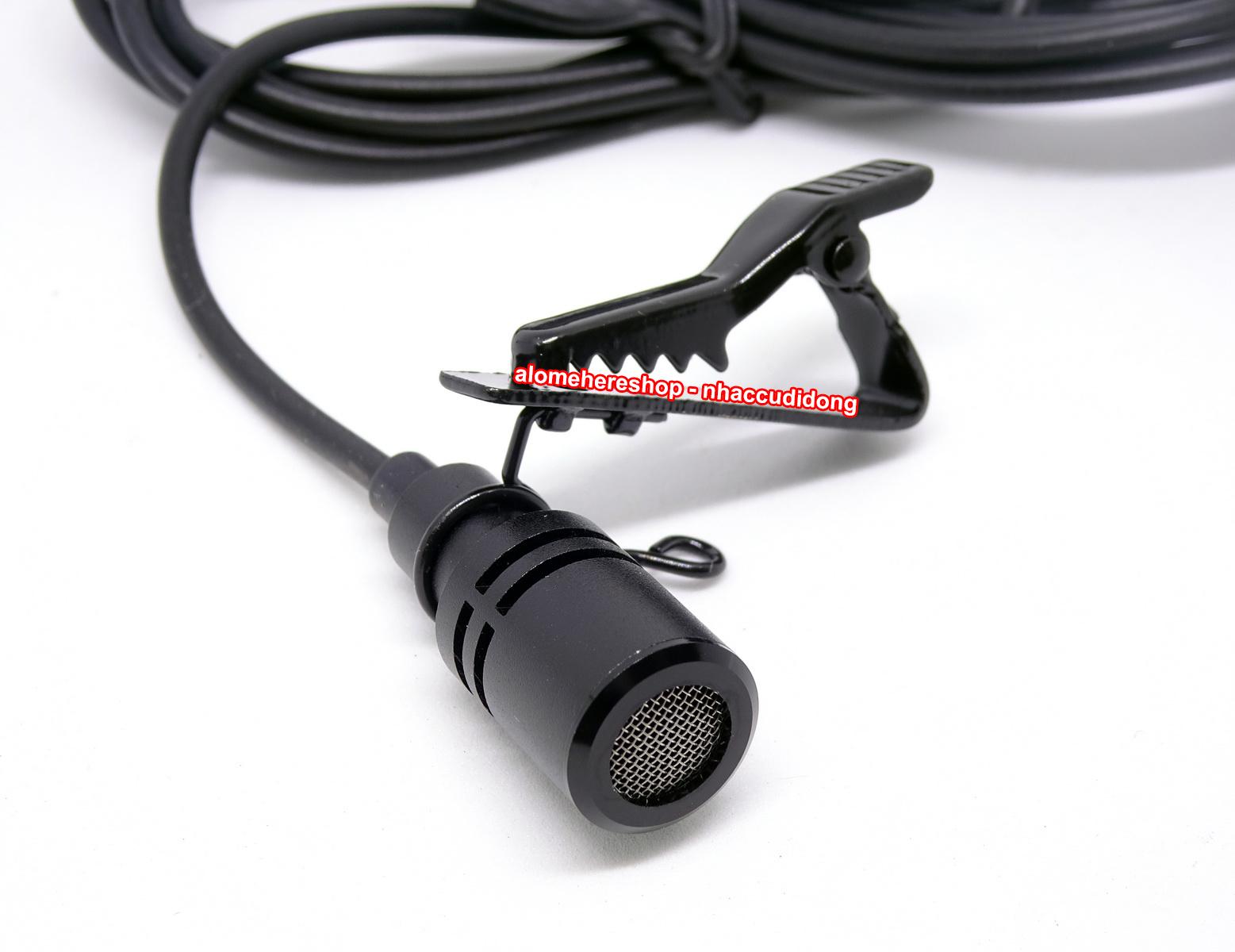 Microphone cài áo mini thu âm jack 3.5mm