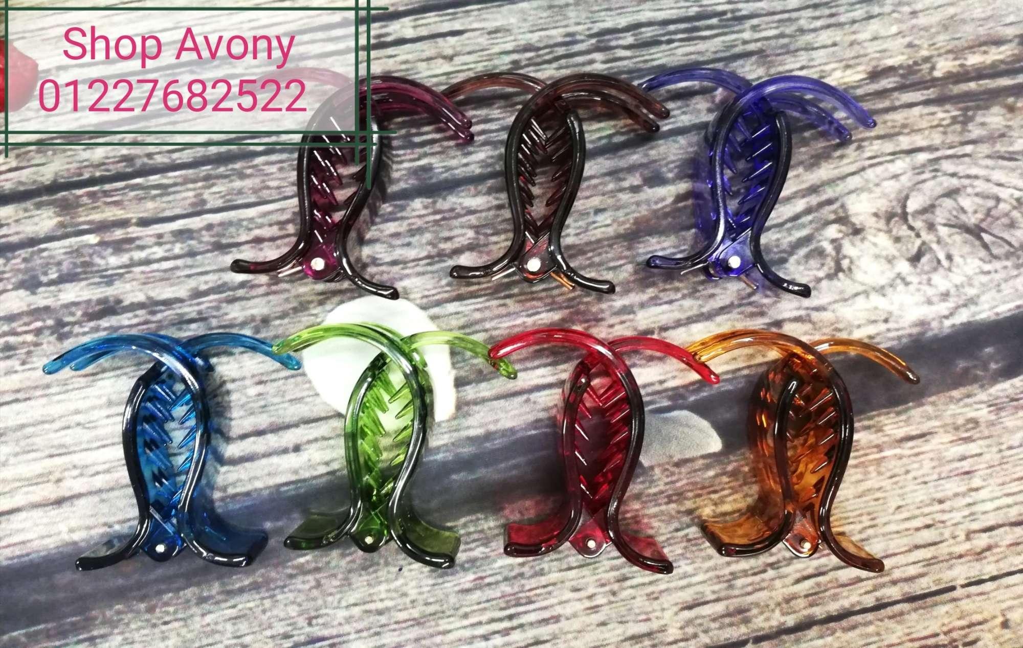 [HCM]12 kẹp tóc càng cua 3 răng nhựa trong