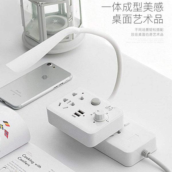 Ổ cắm điện có cổng sạc USB và đèn