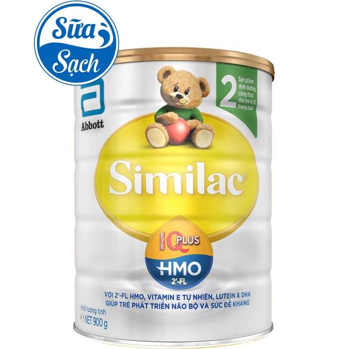 Sữa bột Similac IQ 2 HMO 900g (mẫu mới)