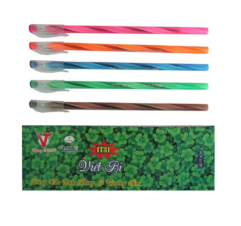 Hộp 20 cây viết bi, viết nến Vâng Thiêng G-star mực xanh ngòi 0.5mm