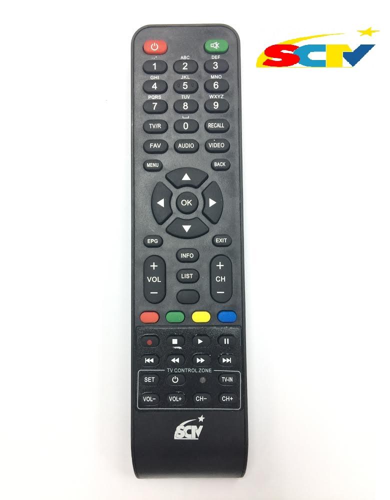 [HCM]REMOTE ĐIỀU KHIỂN TRUYỀN HÌNH CÁP SCTV MẪU 1 tặng pin