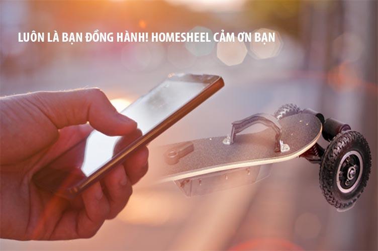 [HCM]Ván điện tốc độ cao HOMESHEEL A4 (SKATEBOARD) usa 2019_màu xám PLUS