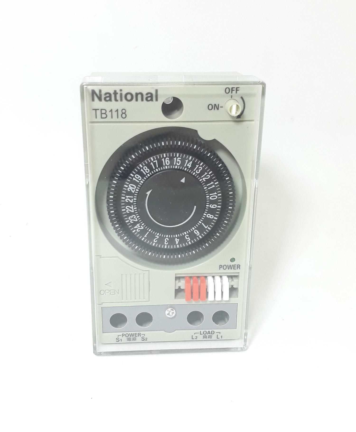Công tắc hẹn giờ công suất lớn National TB118 (rơ le thời gian 15A)