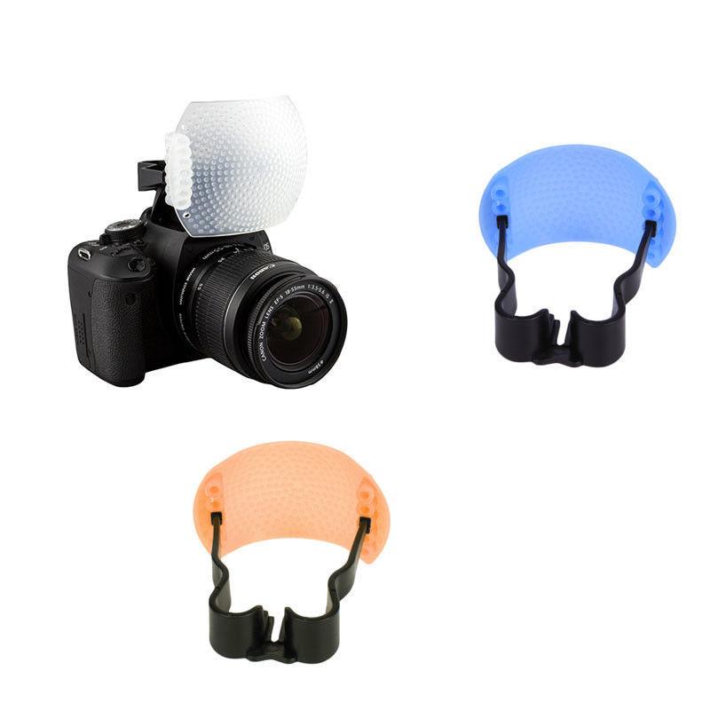 Tản sáng Flash cóc kit 3 màu Pop up Flash diffuser cho đèn cóc trên máy ảnh DSLR
