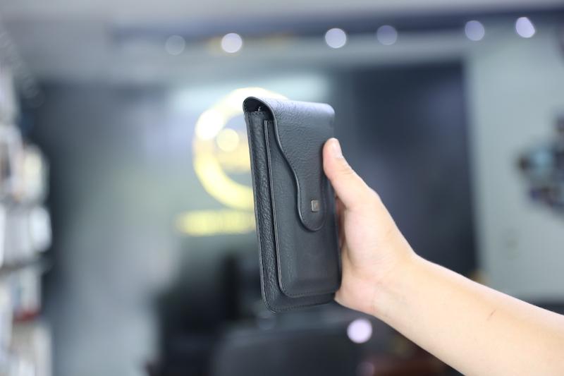 Bao da đeo thắt lưng 2 máy điện thoại