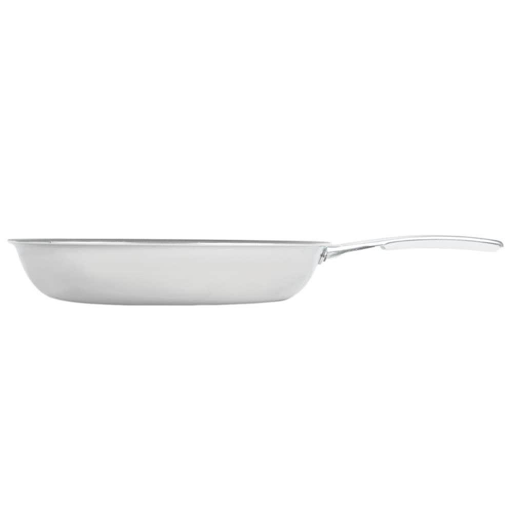 Chảo chống dính inox cao cấp Vollrath 69612 cấu tạo 3 lớp đường kính 30 cm - Xuất xứ Mỹ (Trắng)