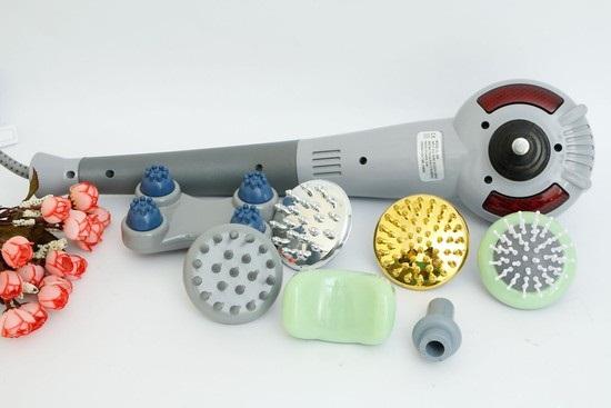 Máy mát-xa cầm tay 7 đầu Magic King Massage (Xám)