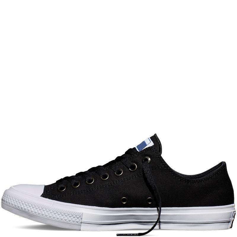 Giày vải nữ sneaker ck2 cổ thấp đen