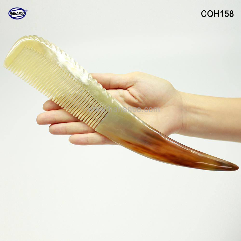 Chiếc Lược sừng khủng nhất - làm từ nửa chiếc sừng bò Châu Phi (Size:XXL-23-30cm) - COH158 - HAHANCO