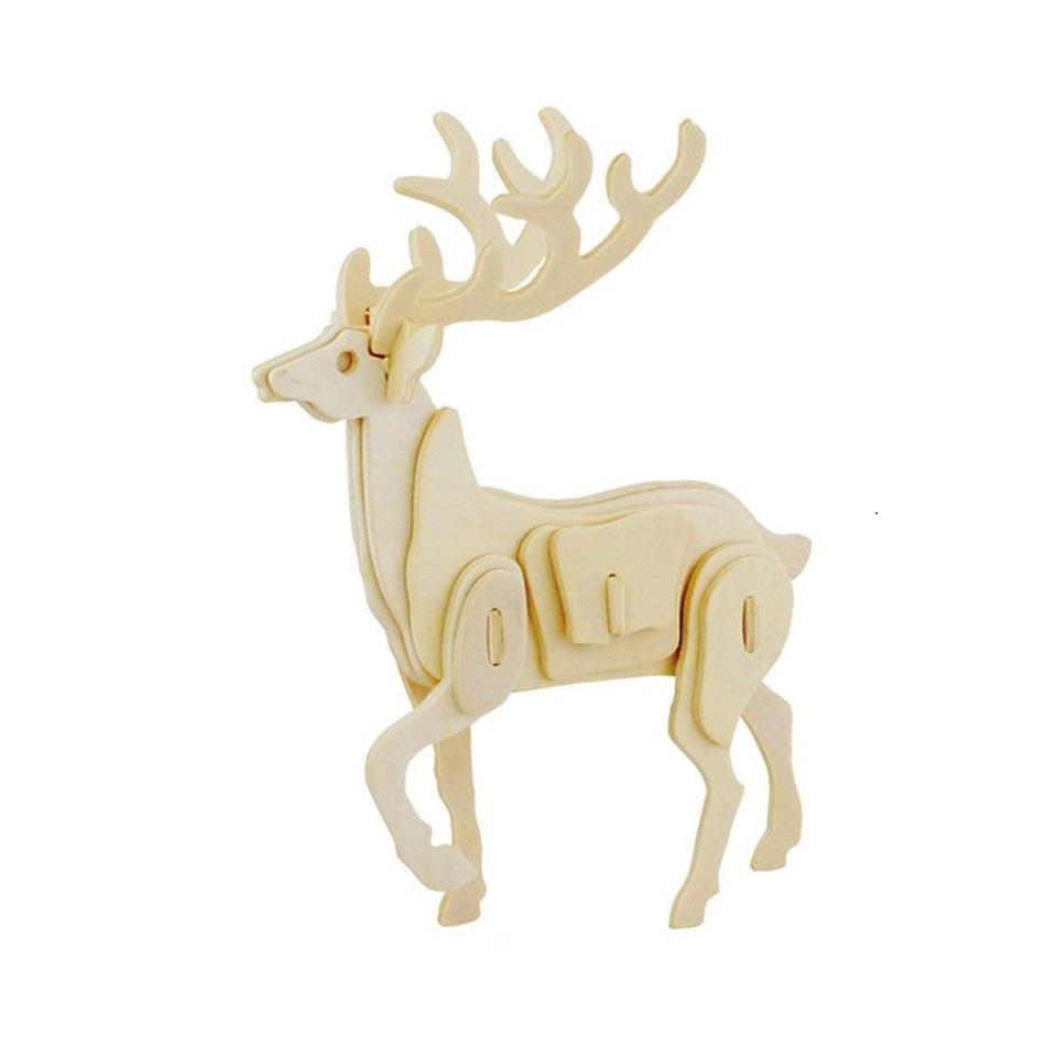 Đồ chơi lắp ráp gỗ 3D Mô hình Con Hươu Sika Deer Robotime