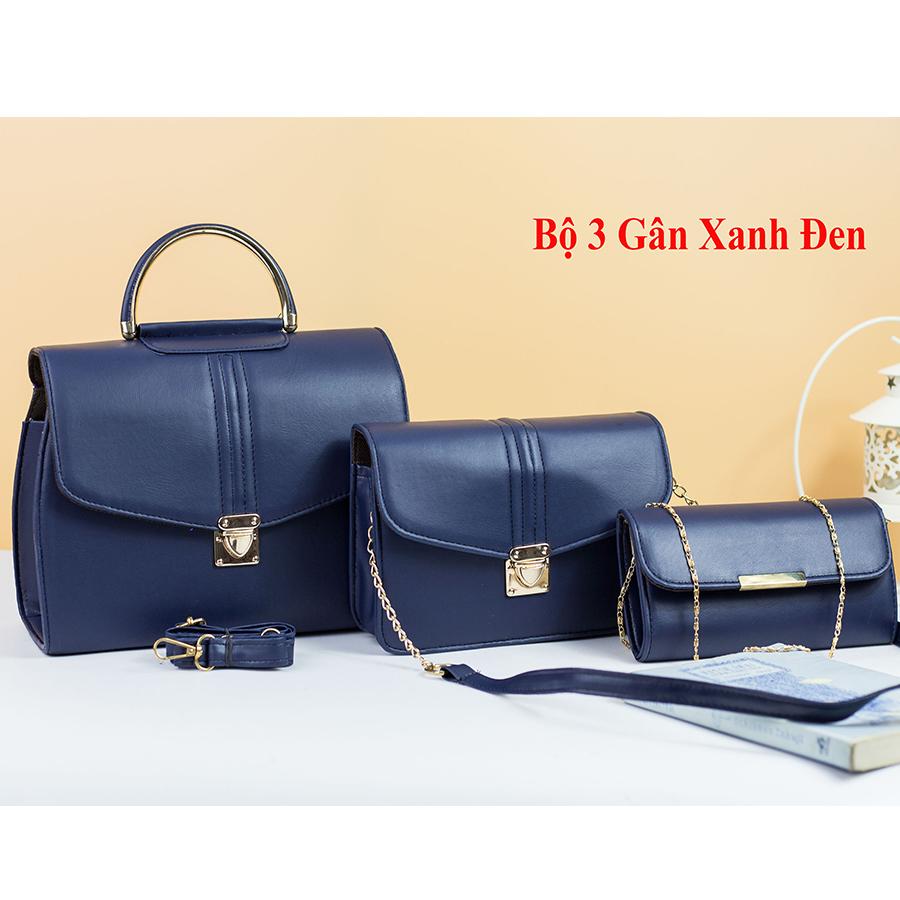 [Hằng Nga] Combo 3 Túi Xách Nữ  Khóa Bấm Sang Trọng