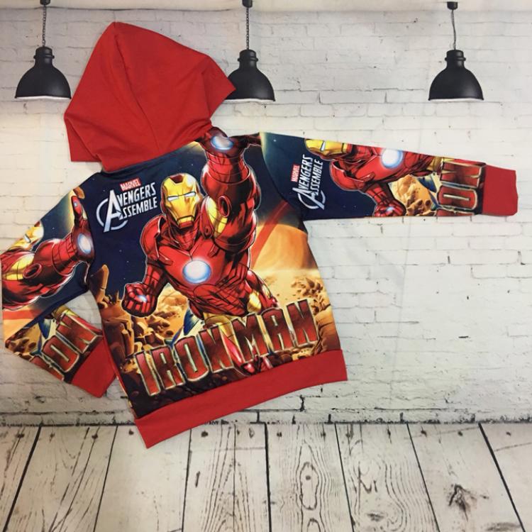 Áo khoác bé trai in hình comic người sắt Ironman