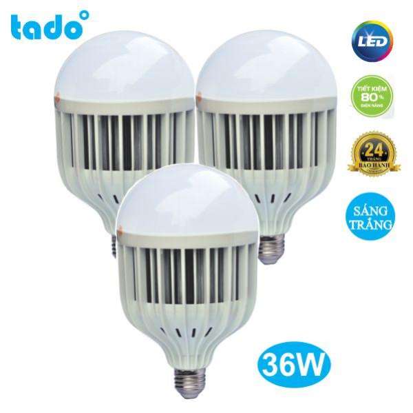  Bộ 3 bóng led Buld công suất cao TADO 36W ( Ánh sáng trắng hoặc vàng )