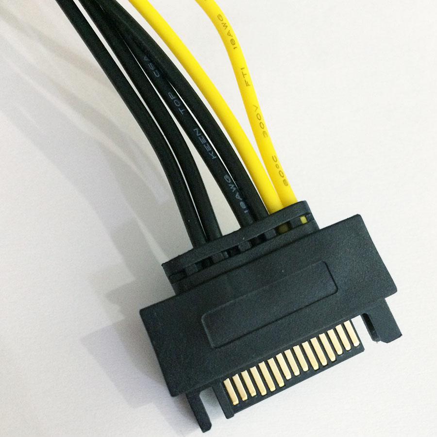 Cáp chuyển đổi nguồn SATA sang IDE 6Pin