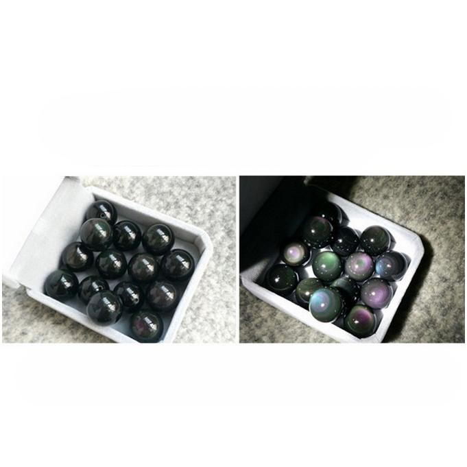 Vòng Cổ May Mắn Hạt Đá Phong Thủy Đá Núi Lửa Obsidian