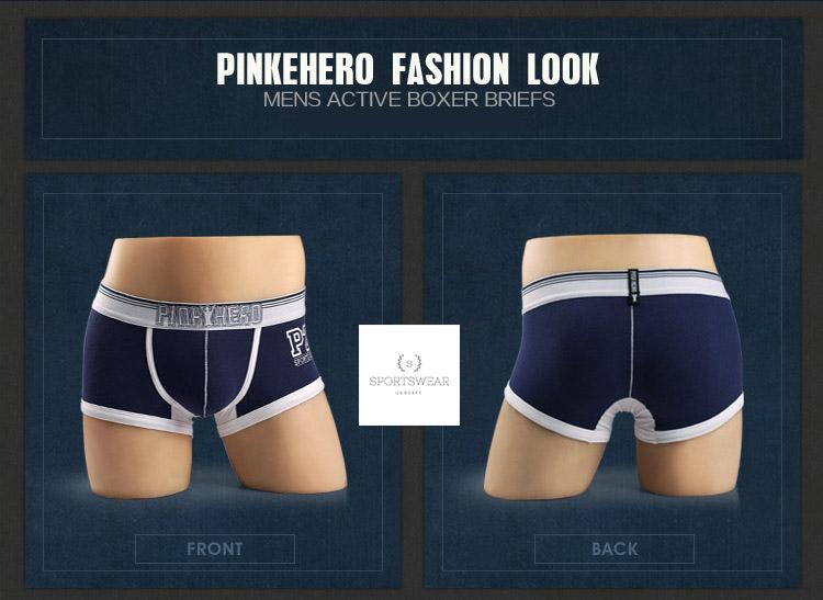 Quần lót boxer nam Pink Hero (quần áo tập gym, thể thao Sportswear Concept)