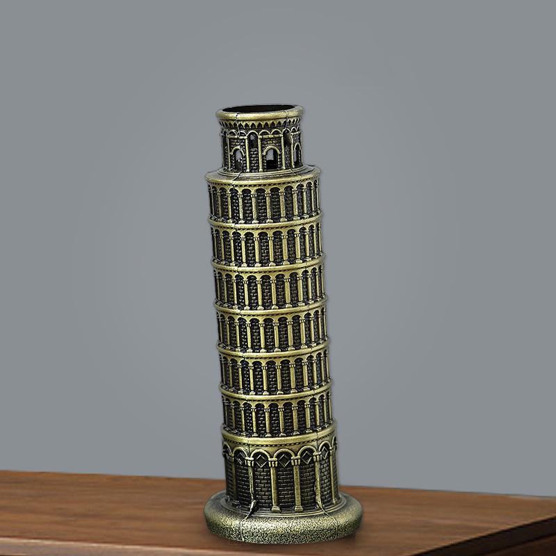 [HCM]Mô hình tháp nghiêng Pisa V.2 cao 20 cm (màu vàng rêu)