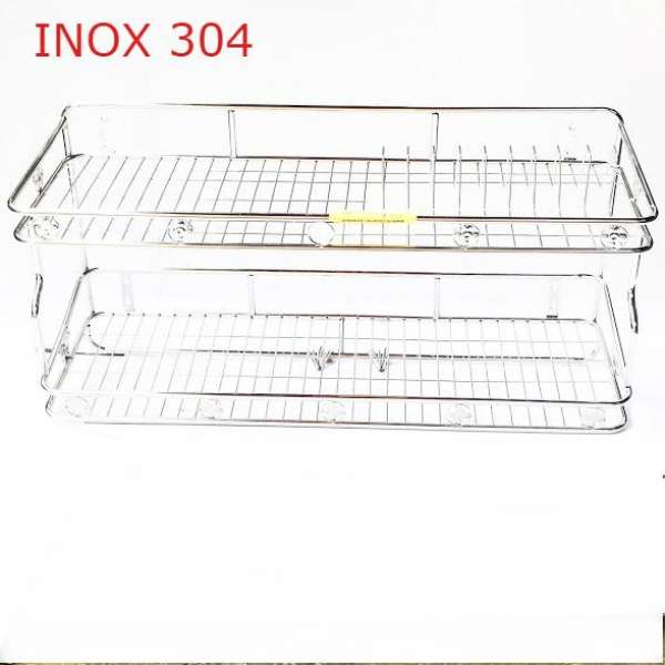 Kệ úp chén đĩa INOX 304, kệ nhà bếp, kệ treo tường ( 29x79cm)