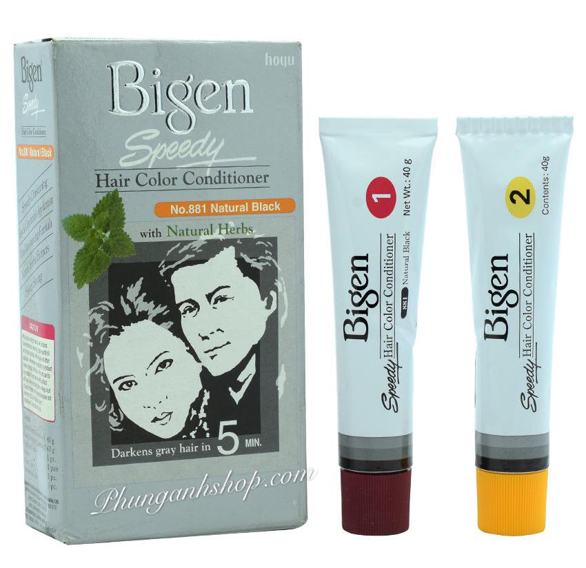 Nhuộm Bigen speedy xám #881_ đen