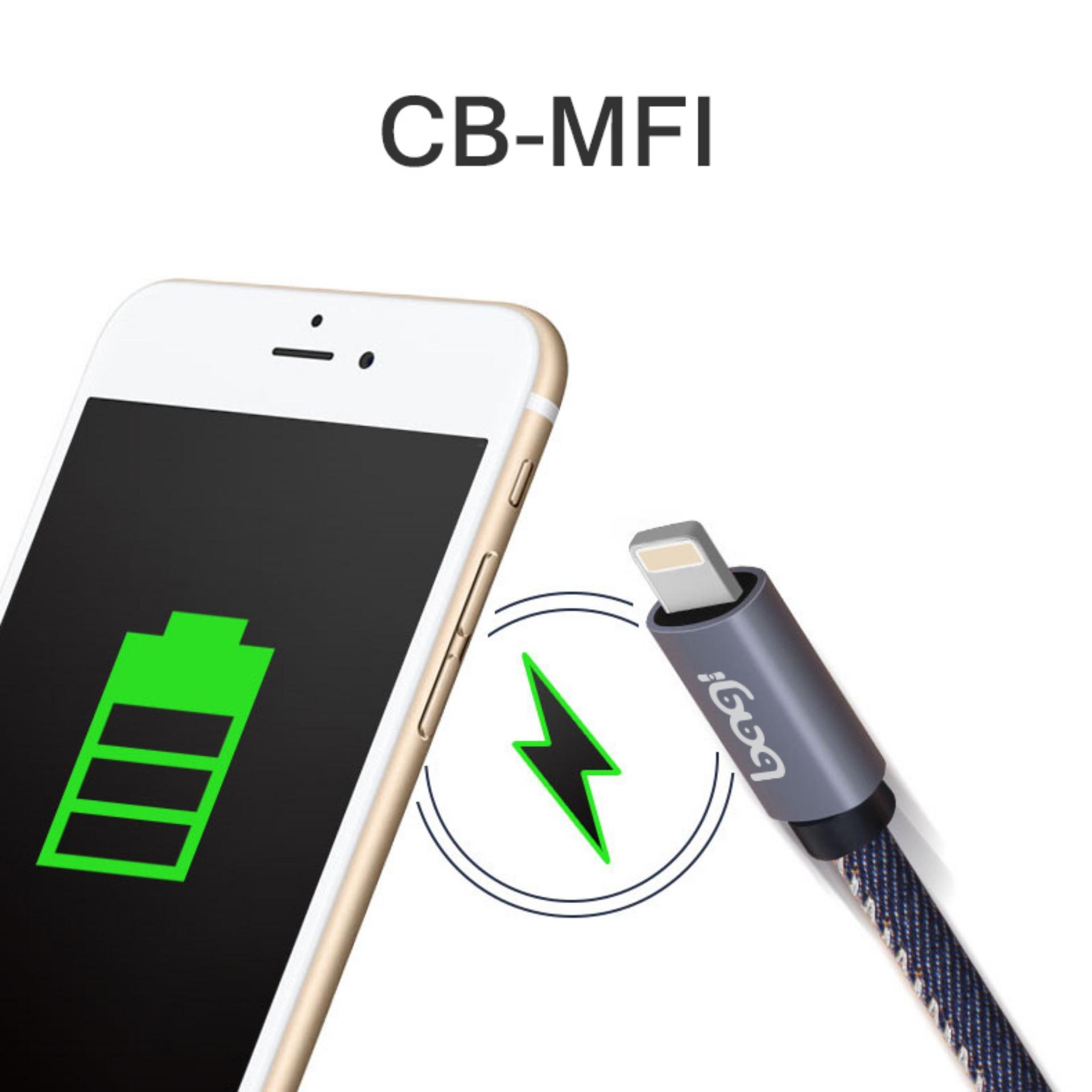 Cáp sạc lightning Bagi chuẩn MFI cho iPhone/ iPad/ iPod - BH 12 tháng