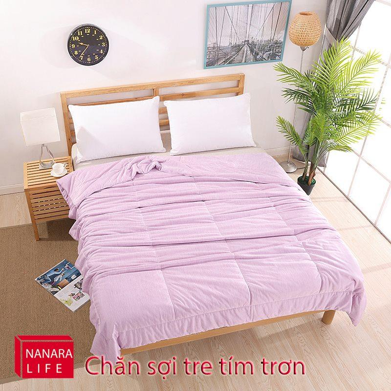 Chăn lạnh sợi tre đơn sắc Nanara Life - Nhật Bản 200x230 (Xanh ngọc)