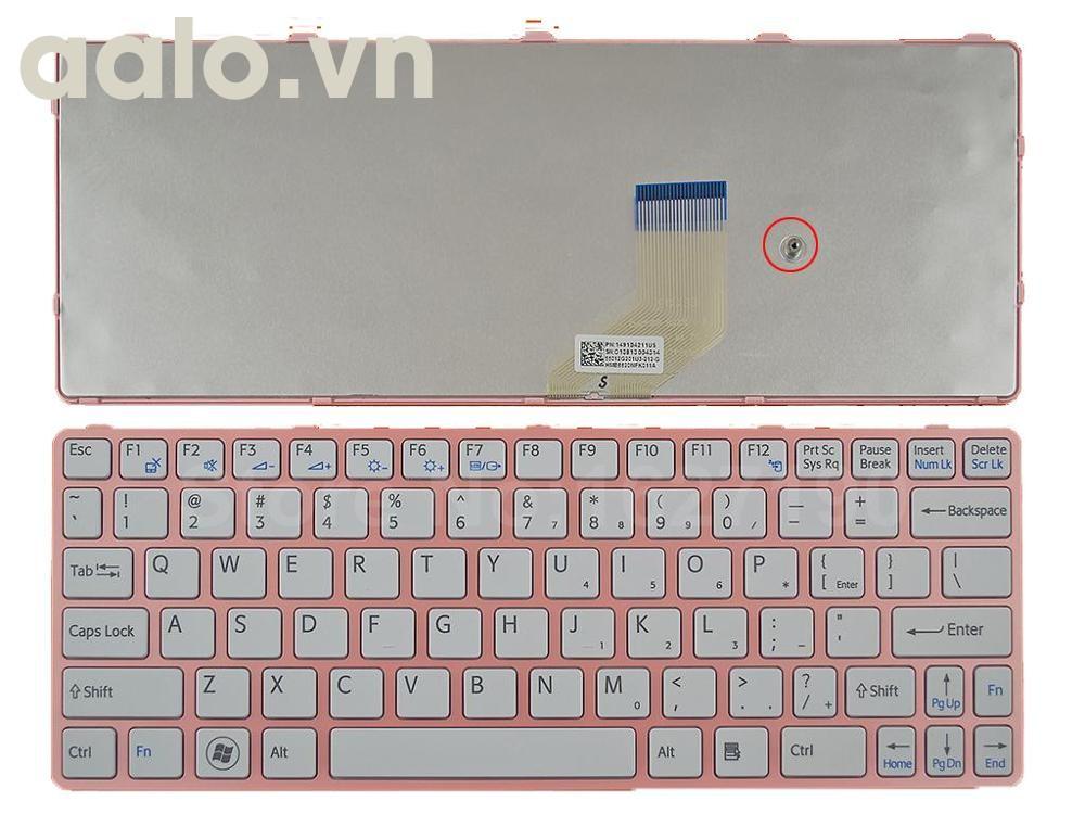 Bàn phím laptop sony sve 11 trắng