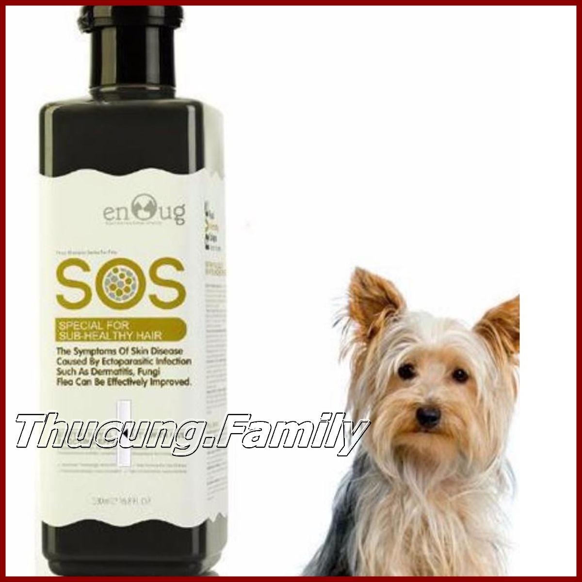 Sữa tắm SOS cho chó mèo viêm da-nấm da, Phục hồi da và lông. 530ml