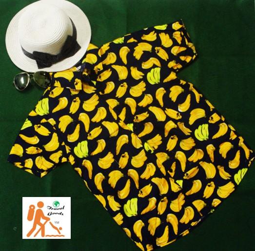 ÁO TRÁI CÂY HAWAII ÁO SƠ MI VẢI KATE - ATC28