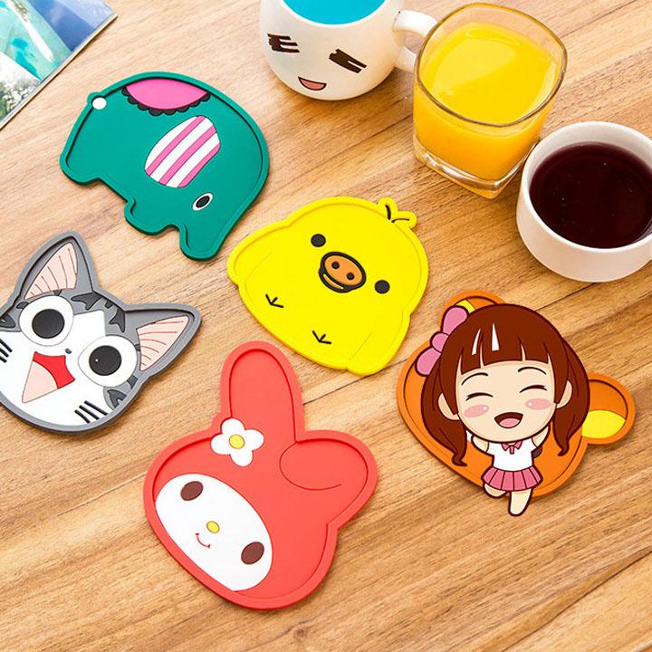 Combo 5 Miếng Lót Ly Hình Thú