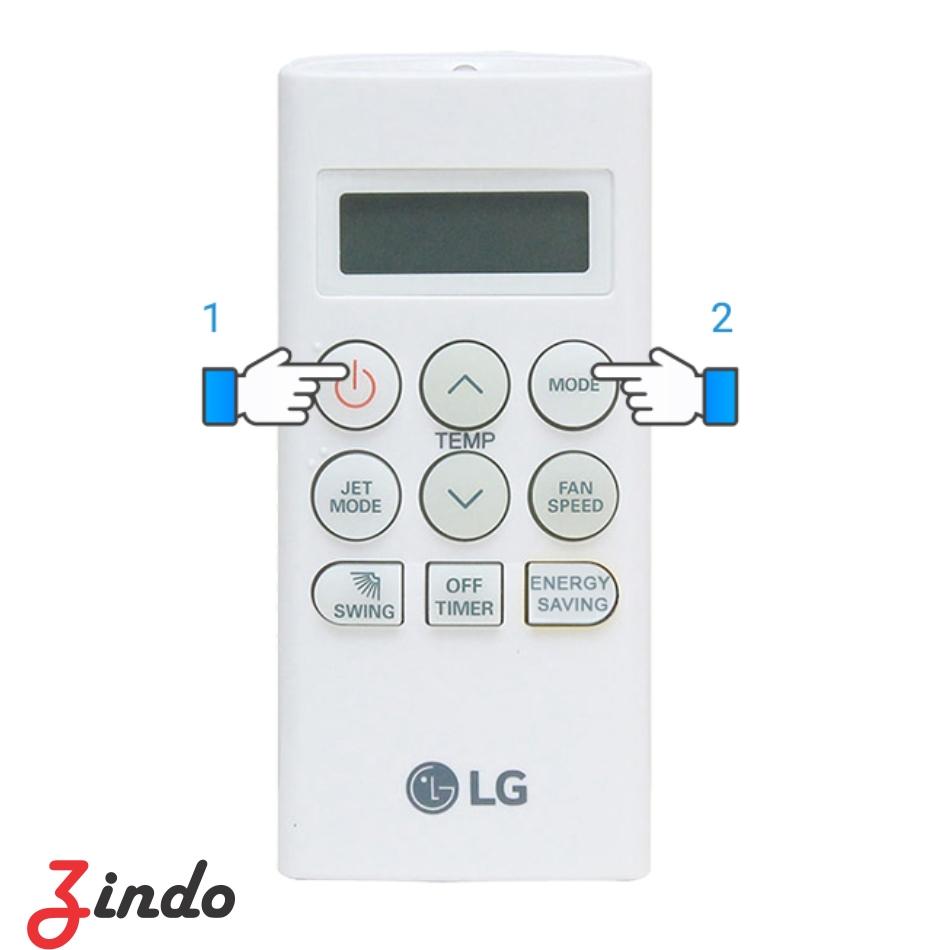 Remote máy lạnh 1 chiều LG ngắn (Trắng)