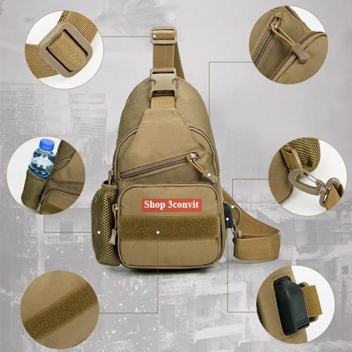 [HCM]Balo Đeo Chéo Quân Đội COOL WALKER 18 Có Cổng Sac USB