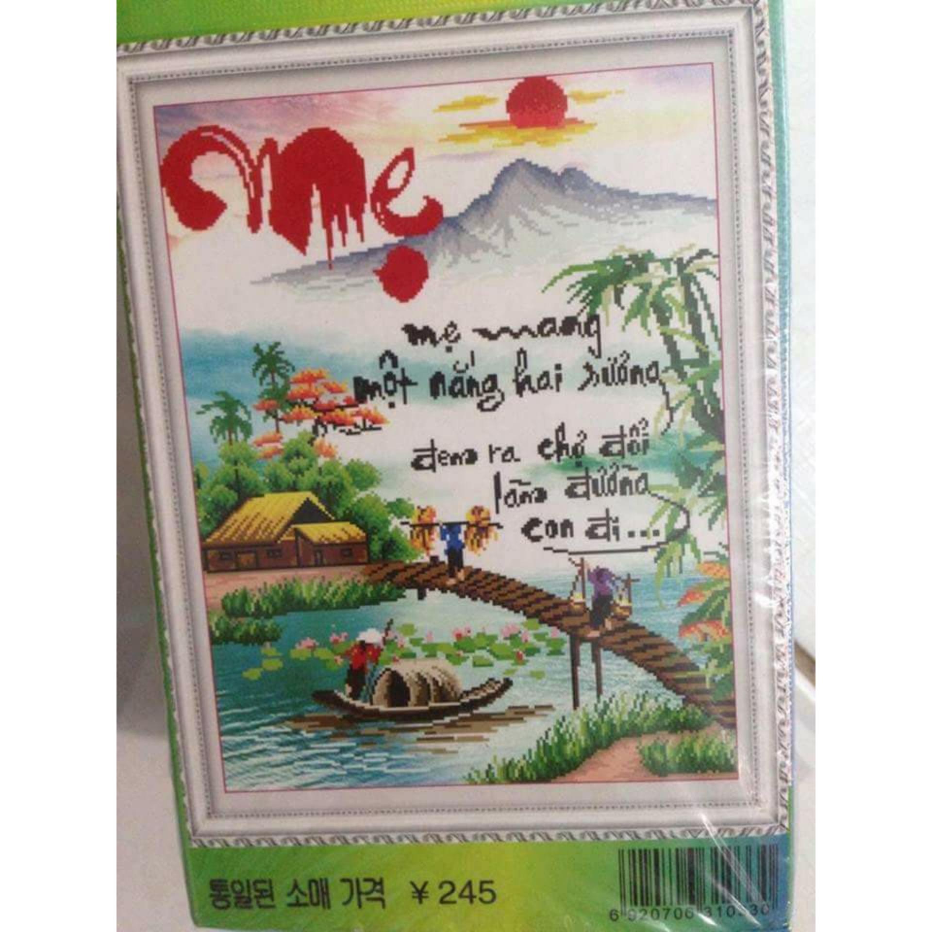 H1062-Tranh đính đá chữ mẹ-55.70