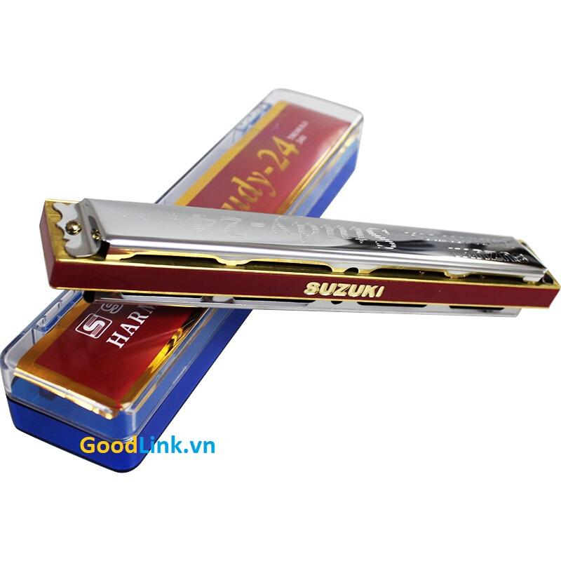 Kèn Harmonica Tremolo Suzuki Study 24 key C (Có video Clip), kèn harmonica 24 lỗ