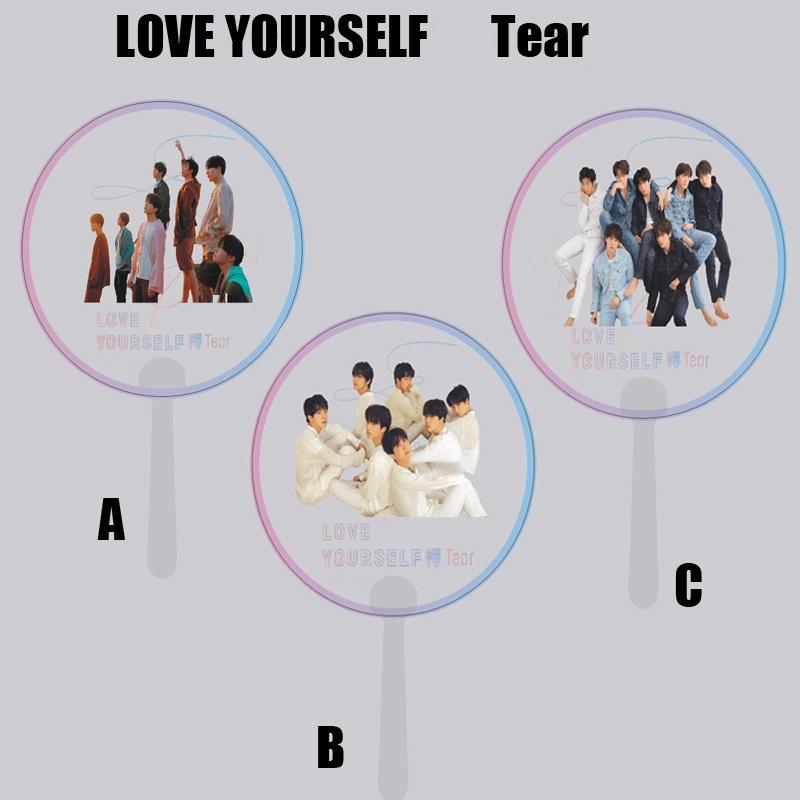 Quạt cầm tay trong suốt BTS