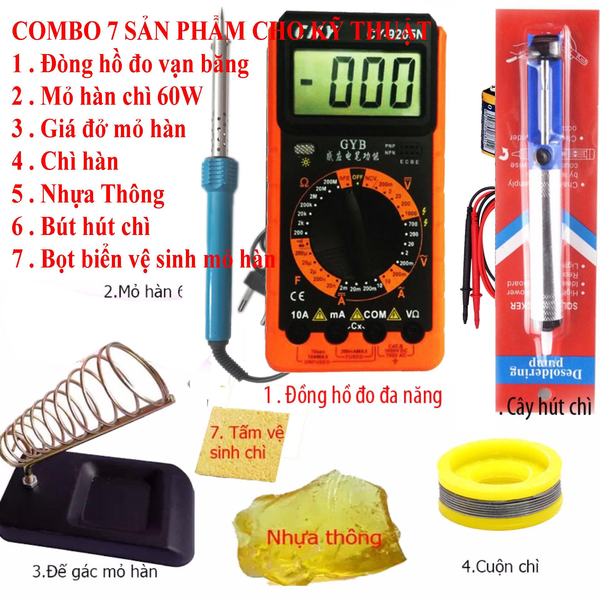 Đồng hồ đo vạn năng chy cy-9205n + 6 món kỷ thuật